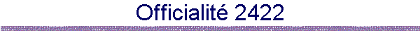 Officialité 2422